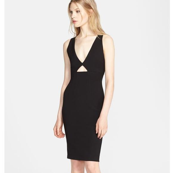 Alice + Olivia Dresses & Skirts - Alice + Olivia Women's Size 4 Black 'Yve' Cutout Sleeveless Sheath Dress